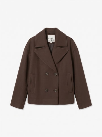 Vero Moda Mantel in Chocolate Brown 1