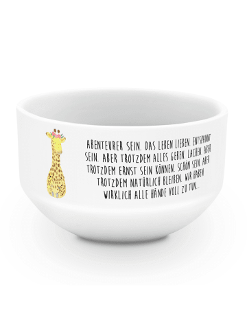 Mr. & Mrs. Panda dessertschale Giraffe Blumenkranz mit Spruch in Weiß