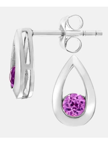 Diamant L'éternel Ohrhänger aus 375 Weißgold mit Saphir