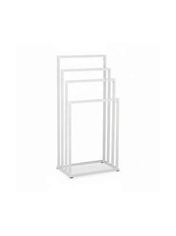 relaxdays Handtuchständer in Weiß - (B)45 x (H)96,5 x (T)29 cm