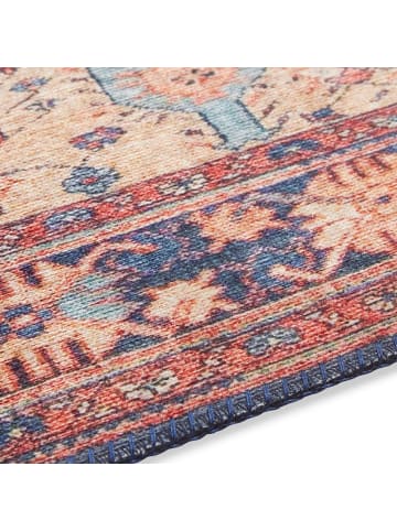 Elle Decoration Kurzflor Teppich Afghan Kelim Orientrot