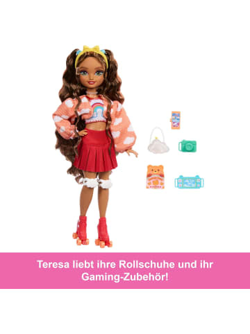 Mattel Dream Besties Puppe + Accessoires Teresa Rollschuhpuppe 4+ JFX98