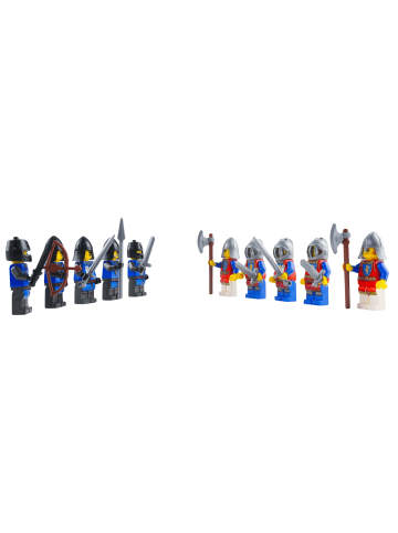 LEGO Ritter Minifiguren Set 10 Figuren - ab 3 Jahren in multicolored