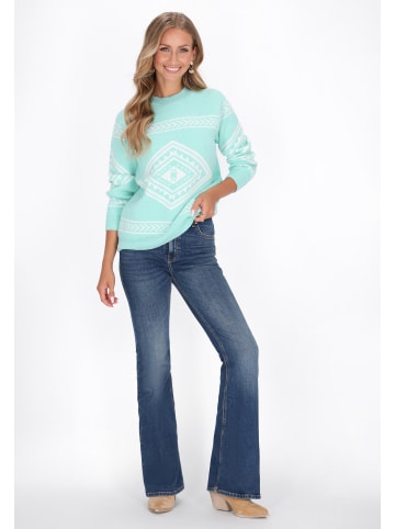 IZIA Women Sweater in aqua