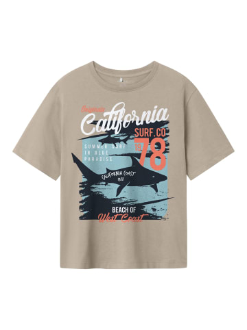 name it T-Shirt NKMHIRLAN S/S NREG TOP in island fossil