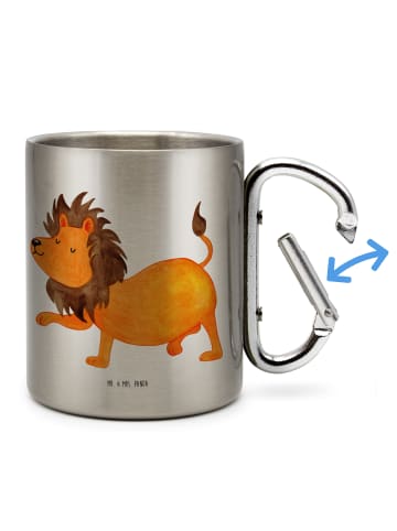 Mr. & Mrs. Panda Thermobecher Sternzeichen Löwe ohne Spruch in Silber