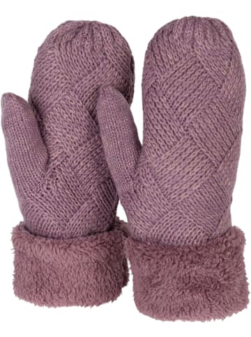 styleBREAKER Strick Fäustlinge Handschuhe in Mauve