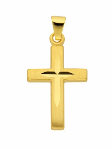 Adeliás 333 Gold Kreuz Anhänger in gold