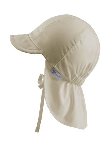 Sterntaler Schirmmütze mit Nackenschutz uni in beige