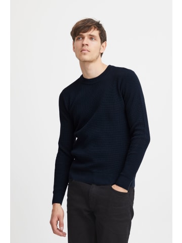 CASUAL FRIDAY Strickpullover CFKarlo structured crew neck knit in Blau