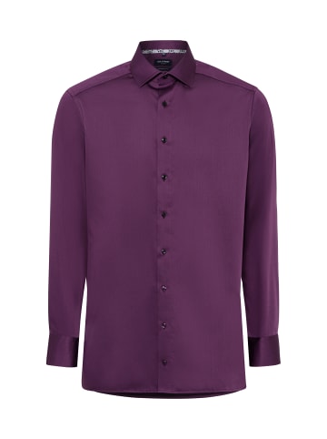 OLYMP  Hemd in aubergine - 0002