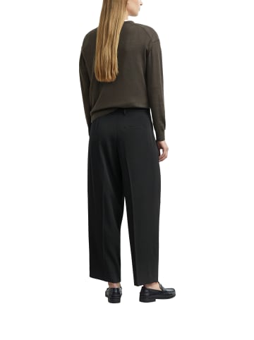 comma Bundfaltenhose in schwarz