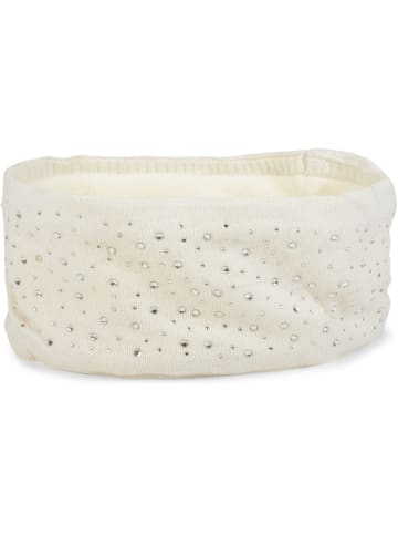 styleBREAKER Feinstrick Stirnband in Creme-Weiß