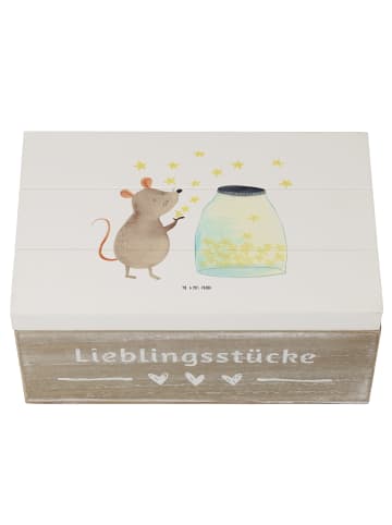 Mr. & Mrs. Panda Kiste Maus Sterne ohne Spruch in Weiß