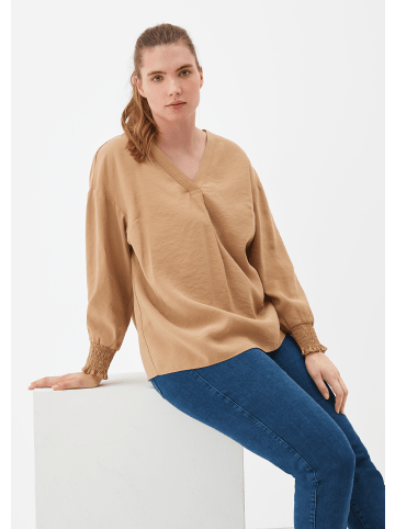 TRIANGLE Bluse langarm in Braun