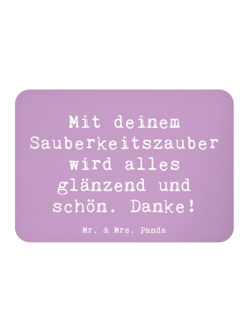 Mr. & Mrs. Panda Magnet Spruch Reinigungskraft Zauber mit Spruch in Lavendeltraum