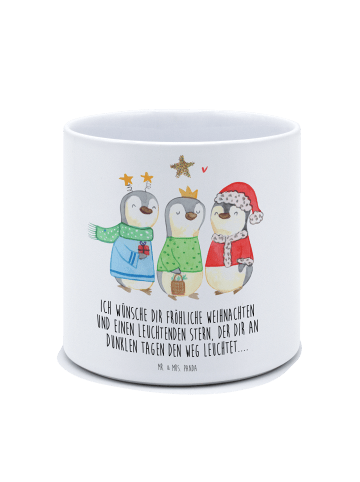 Mr. & Mrs. Panda Pflanzkübel Winterzeit Heilige drei Könige mit ... in Weiß