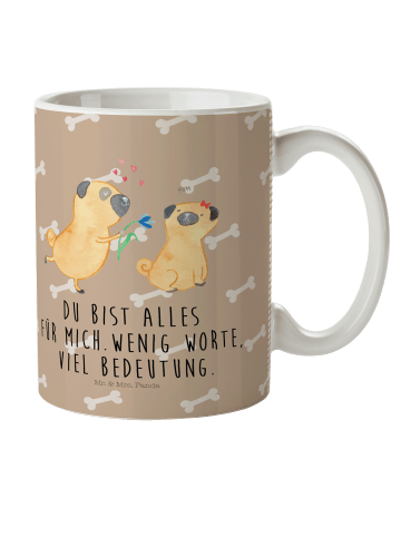 Mr. & Mrs. Panda Kindertasse Mops Verliebt mit Spruch in Hundeglück