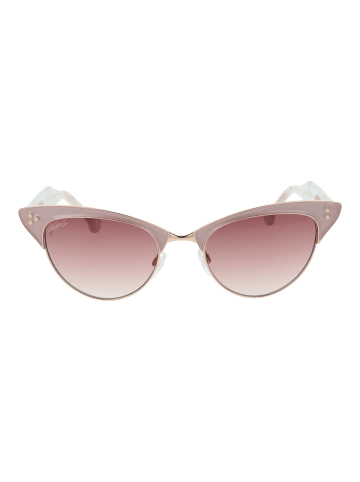 Hally & Son Frauen Sonnenbrille Vollrandige Brille Gold