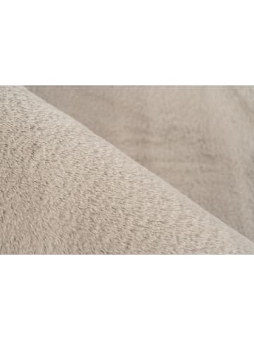 Vivorum Wohnzimmer / Schlafzimmer  Kurzflor Teppich Cross 425 in taupe