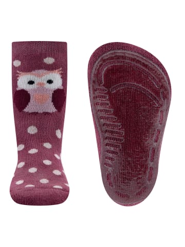 ewers Stoppersocken Eule in marone