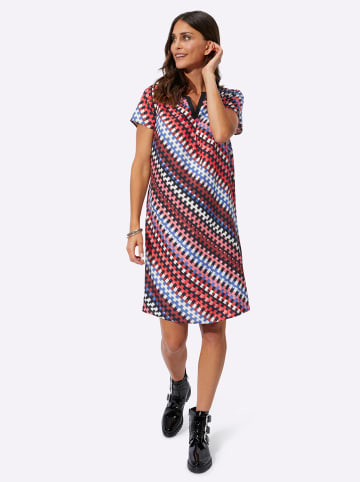 WITT WEIDEN Druckkleid in schwarz-flamingo-bedruckt