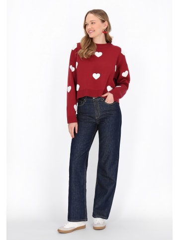 myMo Sweater in wine red