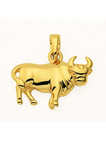 Adeliás Damen & Herren 585 Gold Sternzeichen Anhänger Stier in gold