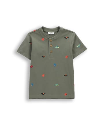 Coccodrillo Baumwoll-T-Shirt mit kurzen Ärmeln in grün