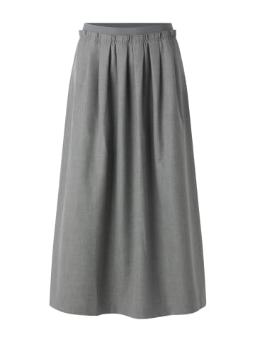 Rich & Royal Midi Skirt in Grey Melangé