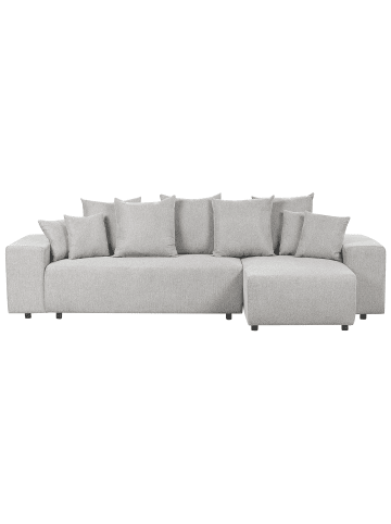 Beliani Ecksofa LUSPA in Grau/Schwarz - (W) 294 x (H) 71 x (L) 130 cm