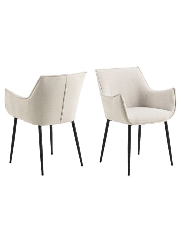 ebuy24 Esszimmerstuhl Bonita Beige 2er Set