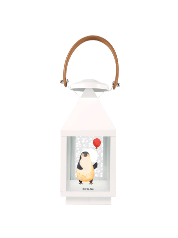 Mr. & Mrs. Panda Laterne Pinguin Luftballon ohne Spruch in Transparent