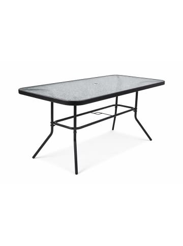 VCM Glas Gartentisch Esstisch Balkontisch 110x55 in Klarglas