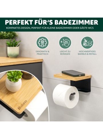 eluno Toilettenpapierhalter VARAZ ca. 18 x 9,5 x 13 cm (B/H/T)