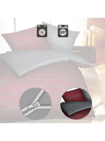 kaeppel Mako-Satin Wendebettwäsche in rubinrot