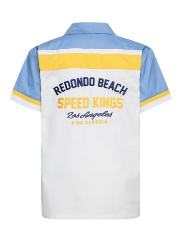 King Kerosin King Kerosin Workwear Hemd Redondo Beach Speed Kings in hellblau