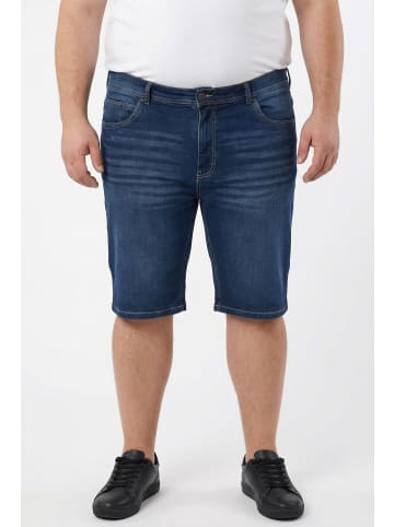 Men Plus Bermuda in dark blue denim