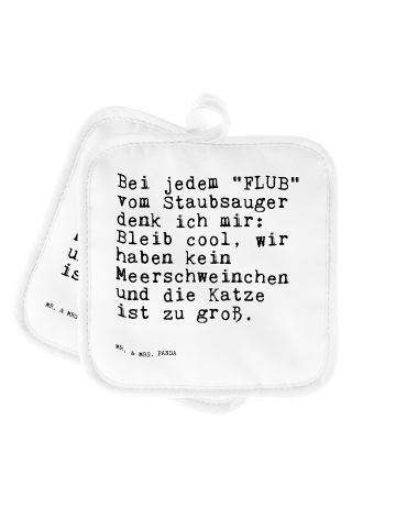 Mr. & Mrs. Panda Topflappen Bei jedem "FLUB" vom... mit Spruch in Weiß