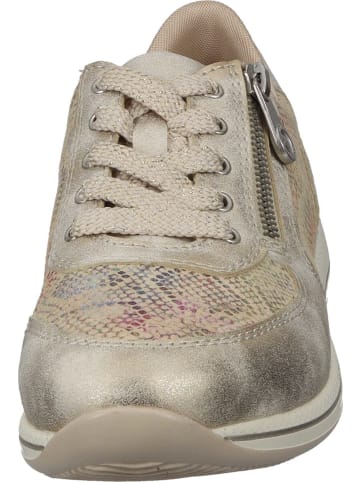 rieker Schnürschuhe in muschel/beige-multi