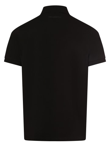 Karl Lagerfeld Poloshirt in schwarz