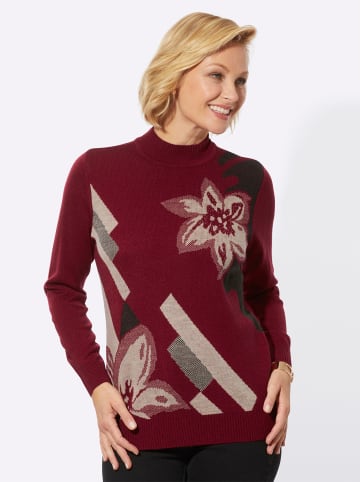 WITT WEIDEN Pullover in kirsche-sand-gemustert