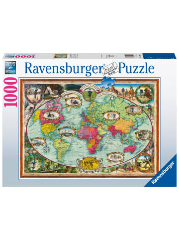 Ravensburger Ravensburger Puzzle - Mit dem Fahrrad um die Welt - 1000 Teile