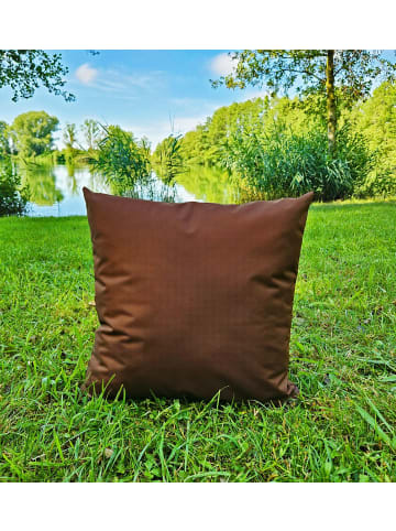 JACK 1x Outdoor Kissenhülle 50x50cm Uni in Braun