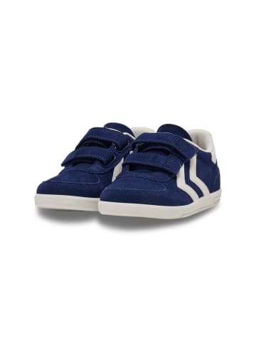 Hummel Klettverschluss Sneaker Victory Suede Lebensstil Kinder in NAVY PEONY