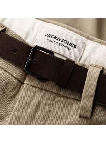 Jack and Jones Adam Belted Chino Shorts in Beige