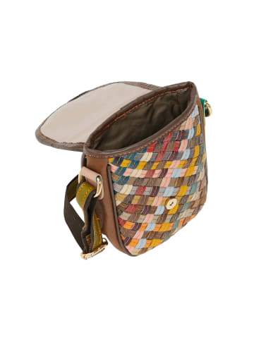 IZIA Women Messenger Bag in Black Multicolor