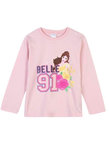 Cerda 3tlg. Outfit Sweatjacke, Langarmshirt & Hose Disney Princess in Grau-Rosa