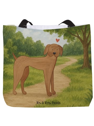 Mr. & Mrs. Panda Shopper Hund Dogge Design ohne Spruch in Weiß