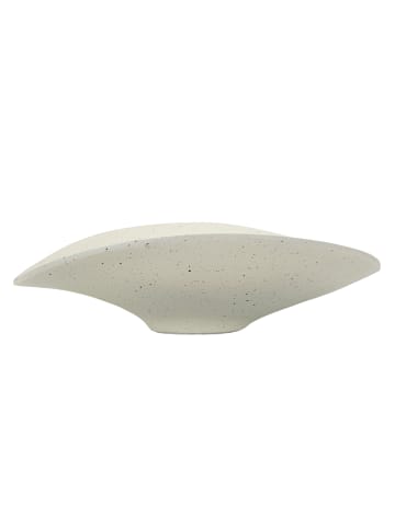 Mauro Ferretti Tablett aus cremefarbenem Kunstharz, 41 x 41 x 12 cm